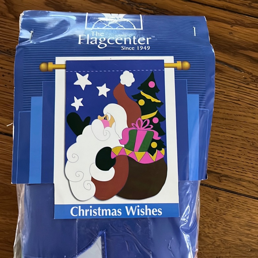 Christmas wishes flag